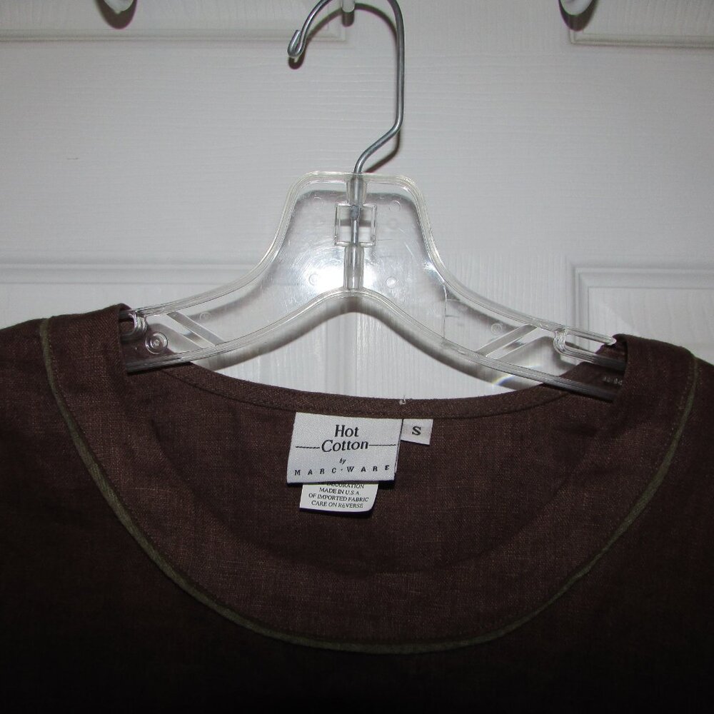 HOT COTTON Linen Top - Sz S - NEW - Picture 9 of 10